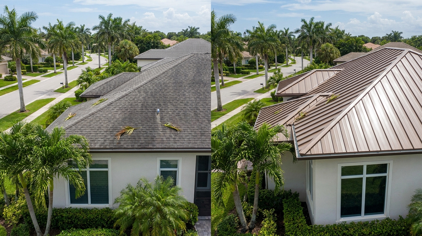 Asphalt Shingles vs Metal Roofing: Hurricane Resistance in Naples, FL - Residential Roofing Contractor in Naples, FL