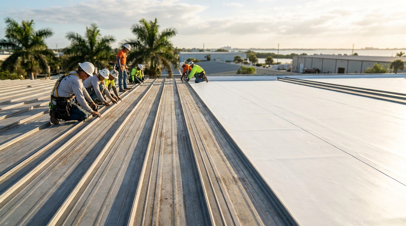Commercial Metal Roofing Systems for Bradenton Warehouses: TPO vs Standing Seam Options in Bradenton, FL