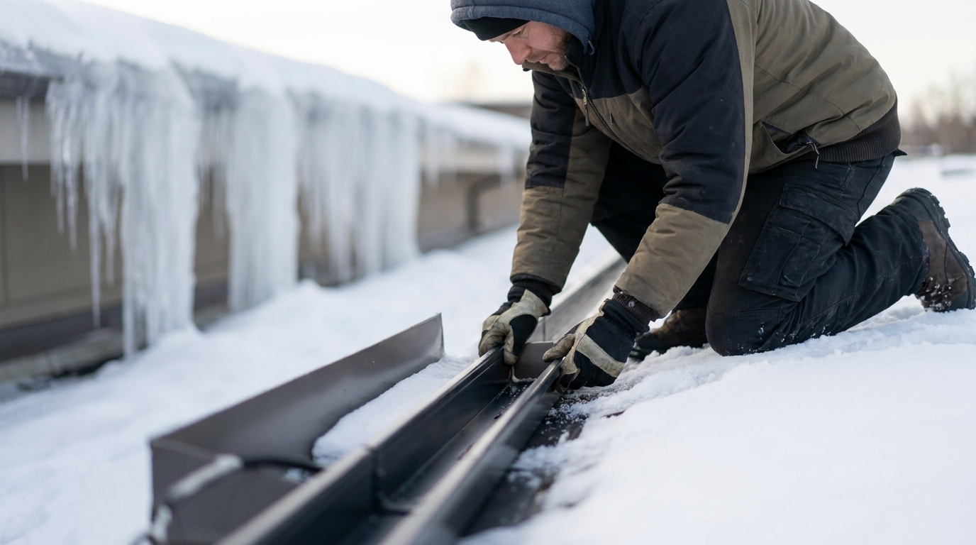 How to Prevent Ice Dams on Low-Slope Commercial Roofs