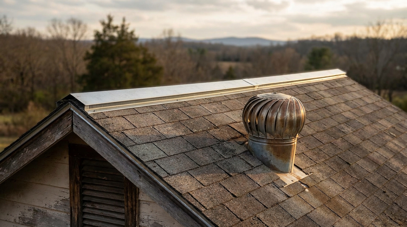 Roof Ventilation Systems: Ridge Vents vs Turbine Vents