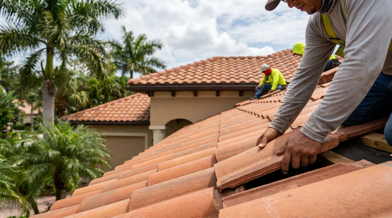 Sarasota Tile Roof Repair and Restoration Specialists in Sarasota